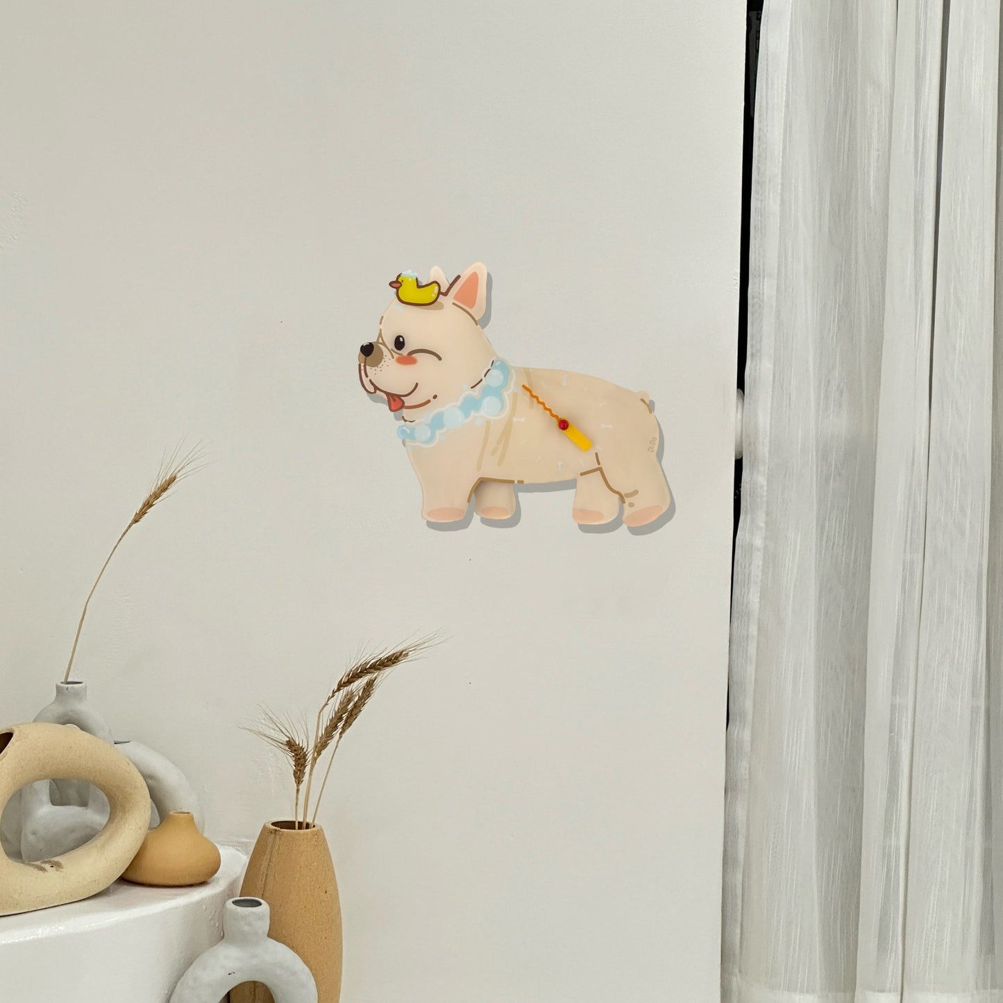 Petstify French Bulldog acrylic wall clock room wall decor photo