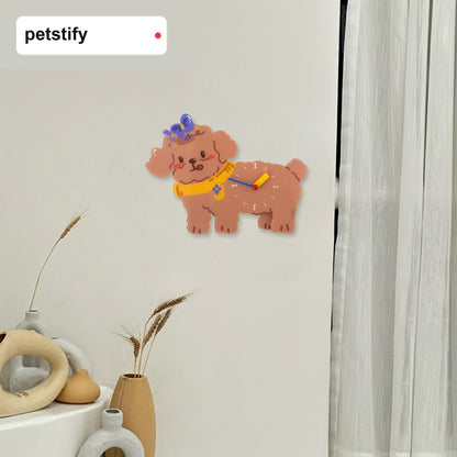 Petstify Teddy Poodle acrylic wall clock room wall decor photo