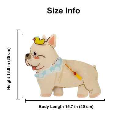 Petstify French Bulldog acrylic wall clock size chart