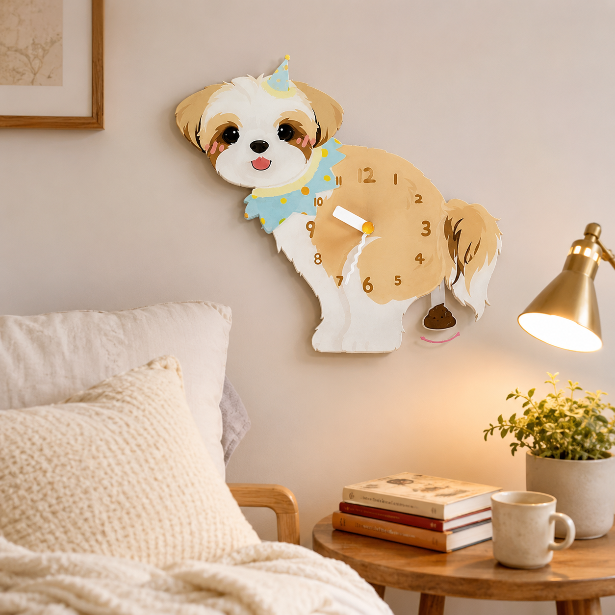 Shih Tzu in a warm room scene for dog lovers and pet parents