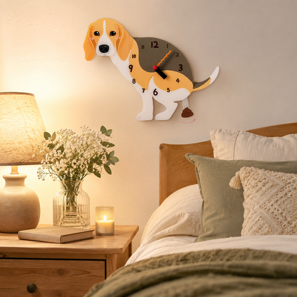 Beagle in a warm room scene for dog lovers and pet parents