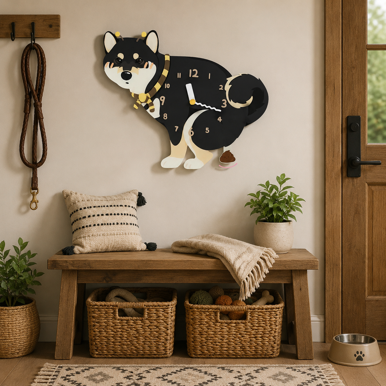 Black Shiba Inu in a warm room scene for dog lovers and pet parents