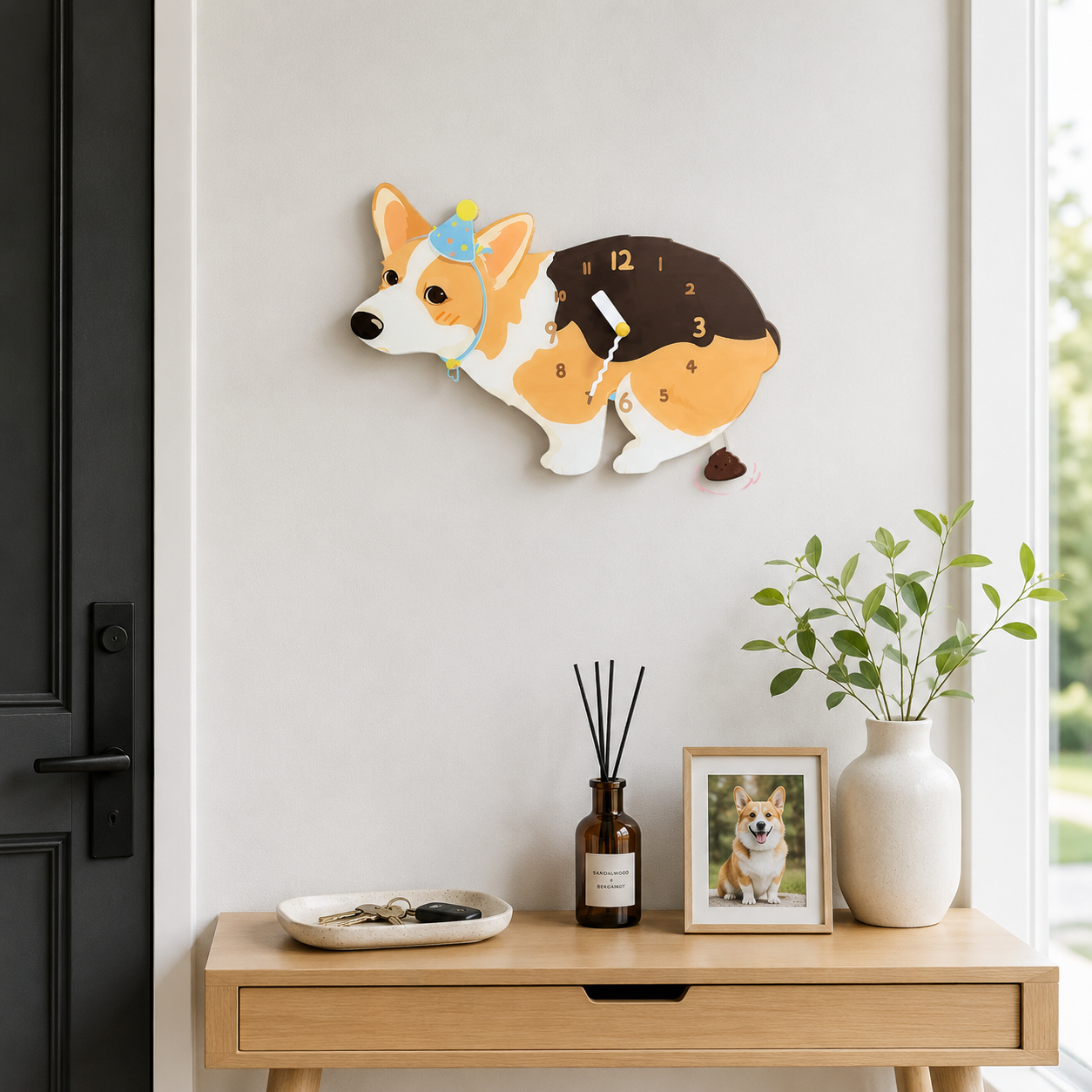 Tricolor Corgi in a warm room scene for dog lovers and pet parents