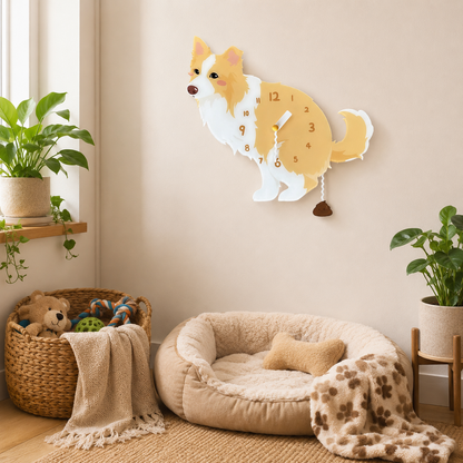 Golden Border Collie in a warm room scene for dog lovers and pet parents