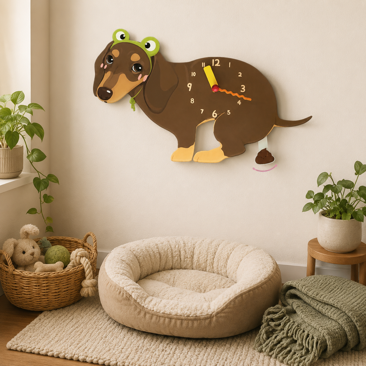 Dachshund in a warm room scene for dog lovers and pet parents