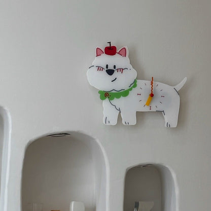 Petstify West Highland Terrier swinging paw acrylic wall clock