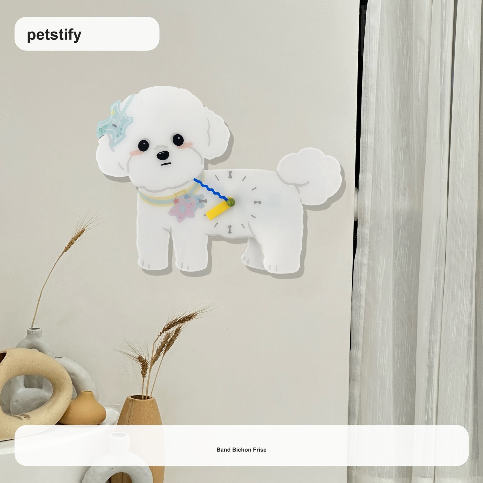 Bichon Frise Wall Clock bichon frise wall clock variant product media
