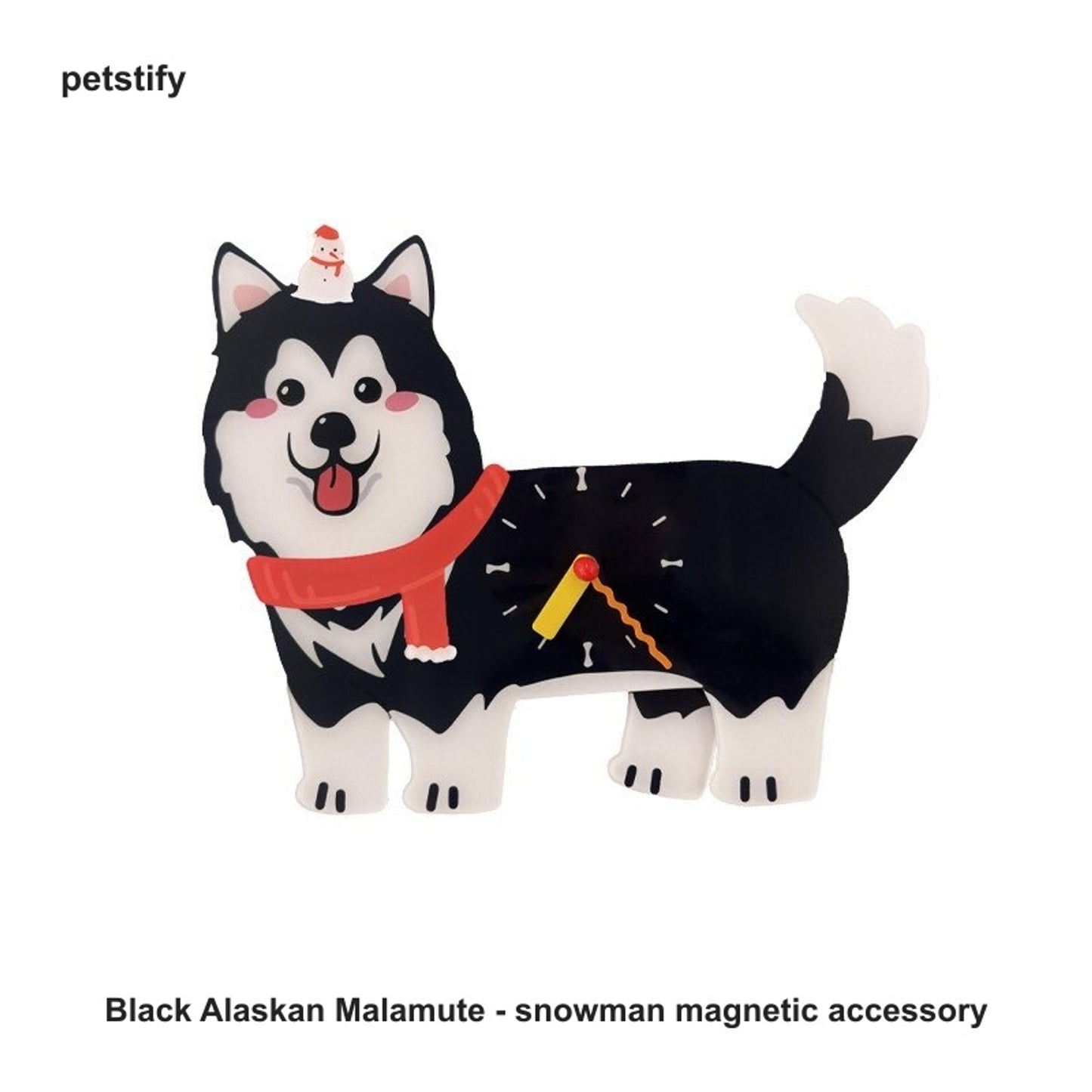 Alaskan Malamute Wall Clock alaskan malamute wall clock variant product media