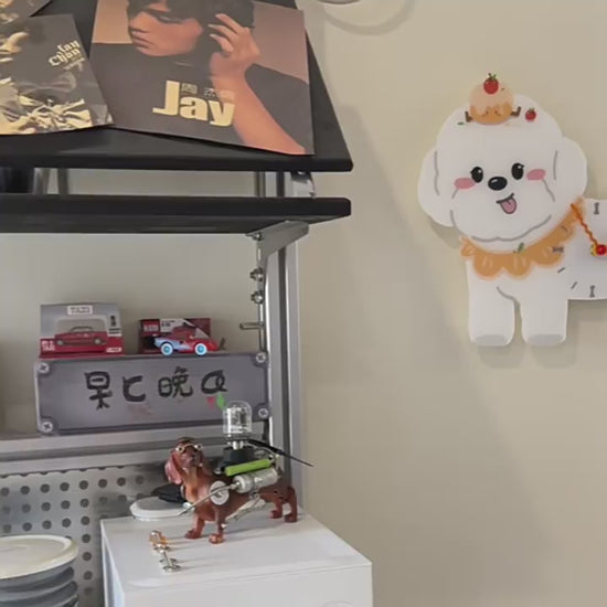 Bichon Frise Wall Clock bichon frise wall clock product video product media