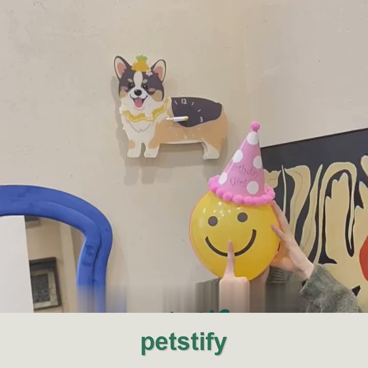 Petstify Corgi wall clock clean product video