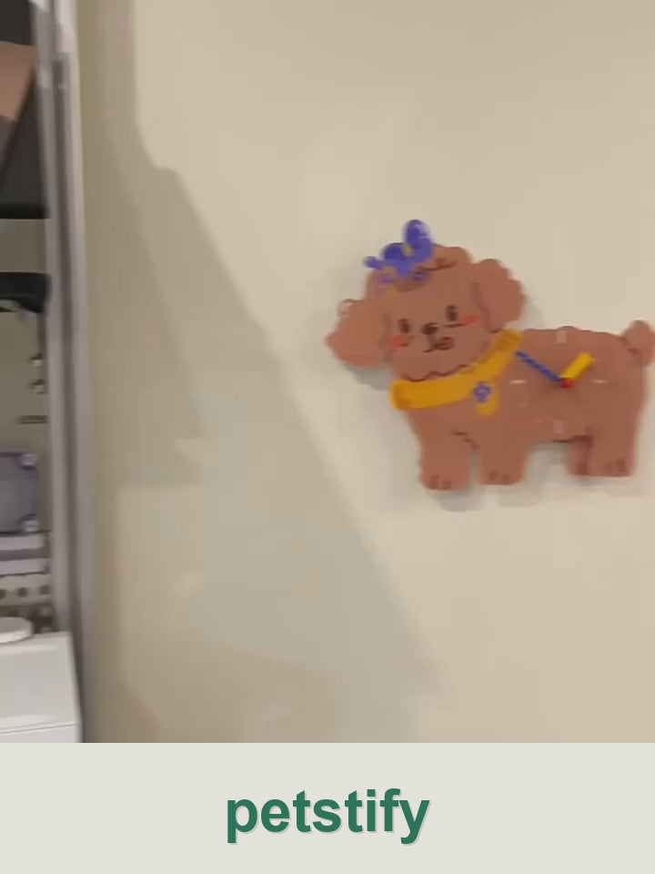 Petstify Teddy Poodle wall clock clean product video