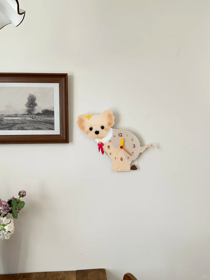 Yorkshire Terrier Wall Clock with Swinging Poop Pendulum additional product view